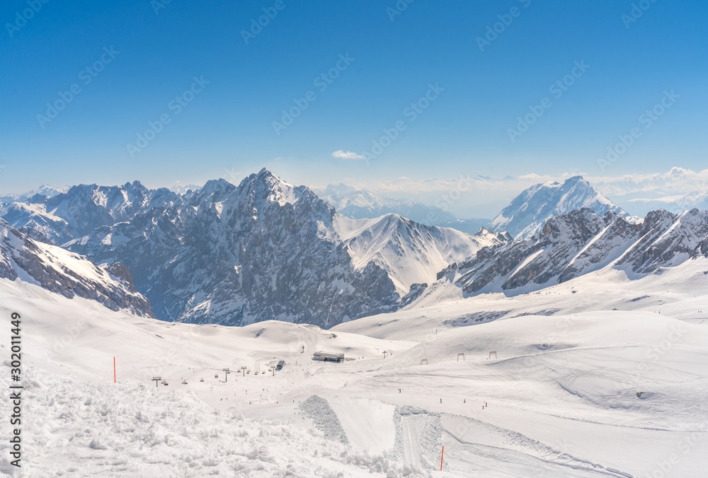 Zugspitze Alpen Schnee Landschaft