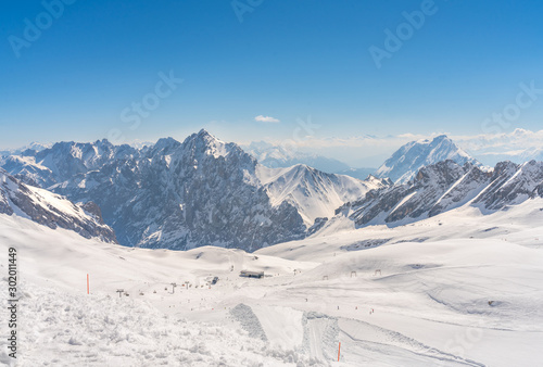 Zugspitze Alpen Schnee Landschaft