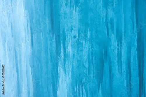 frozen waterfall background horizontal