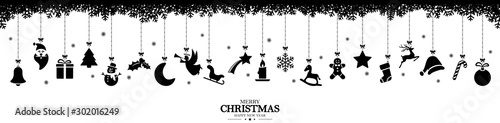 collection of hanging christmas icons