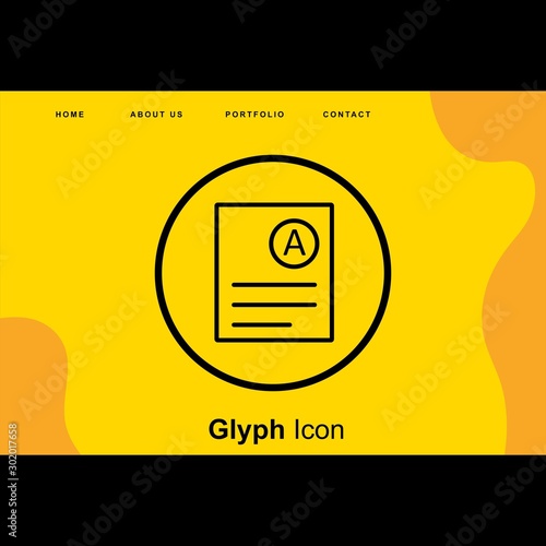 A Grade Icon For Your Design,websites and projects.