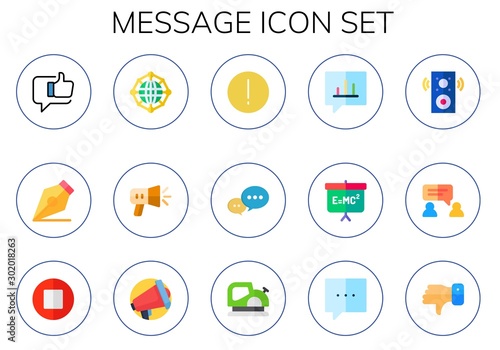 message icon set