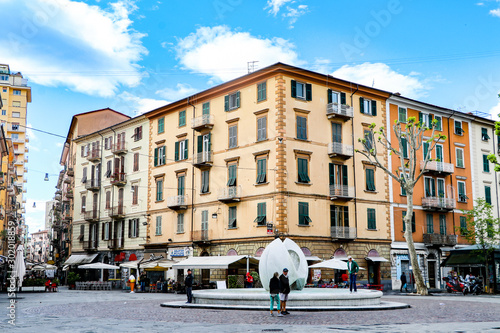 Fotografija The Fountain of Dialogue or Fontana del Dialogo at the Piazza Garibaldi square i