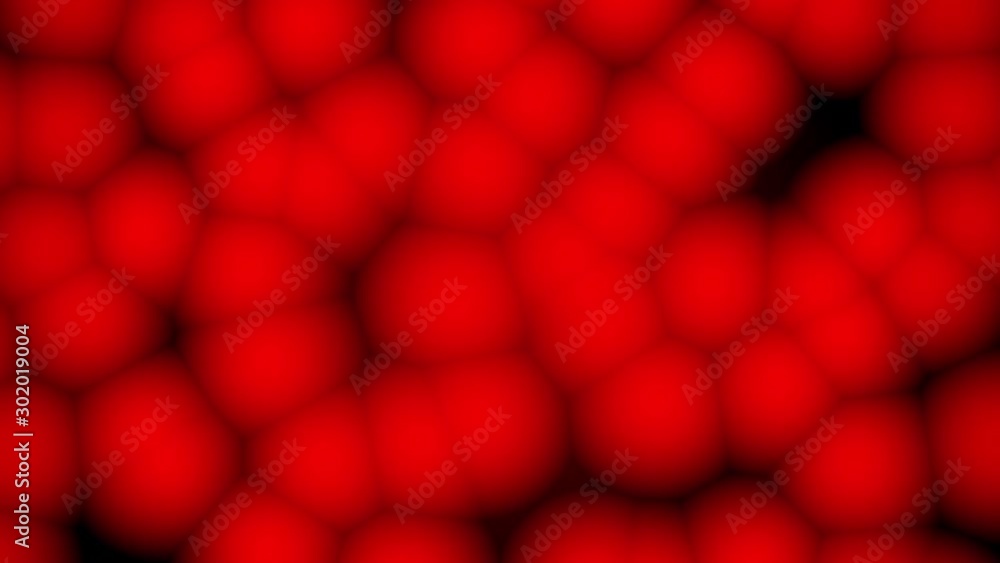 Red abstract bubble loop Red abstract bubble loop