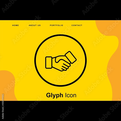 Handshake Icon For Your Design,websites and projects..