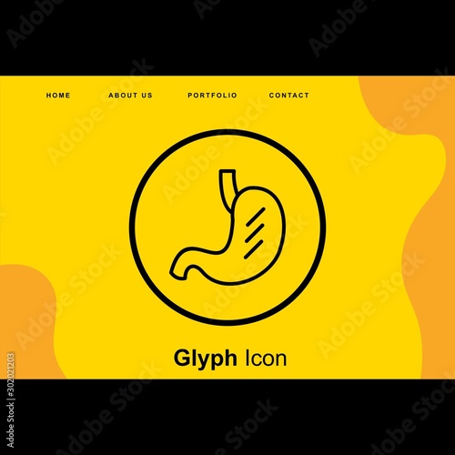 Stomach Icon For Your Design,websites and projects.