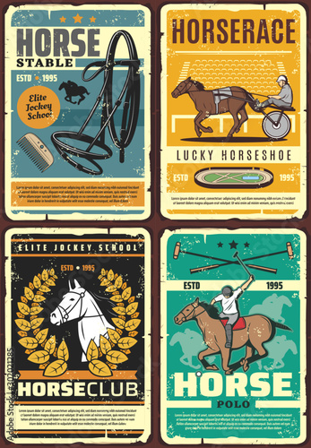 Race horses, jockeys, hippodrome. Equestrian sport