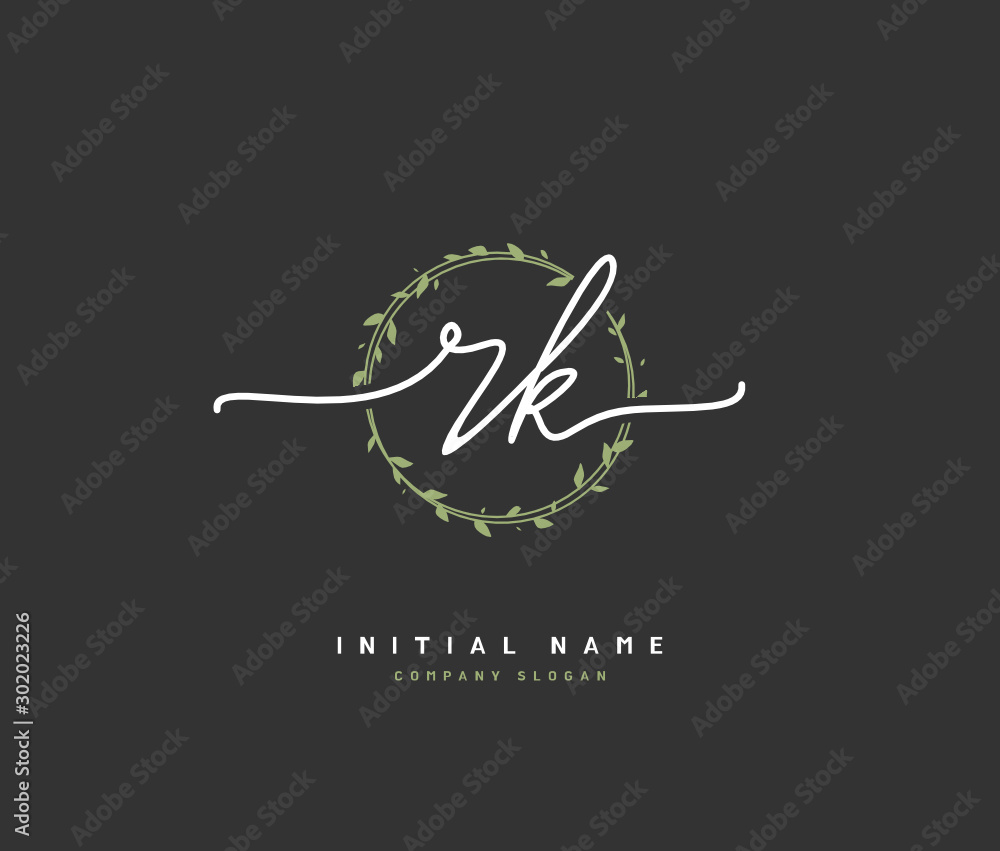 R K RK Beauty vector initial logo, handwriting logo of initial signature, wedding, fashion, jewerly, boutique, floral and botanical with creative template for any company or business. R K RK Beauty vector initial logo, handwriting logo of initial signature, wedding, fashion, jewerly, boutique, floral and botanical with creative template for any company or business.