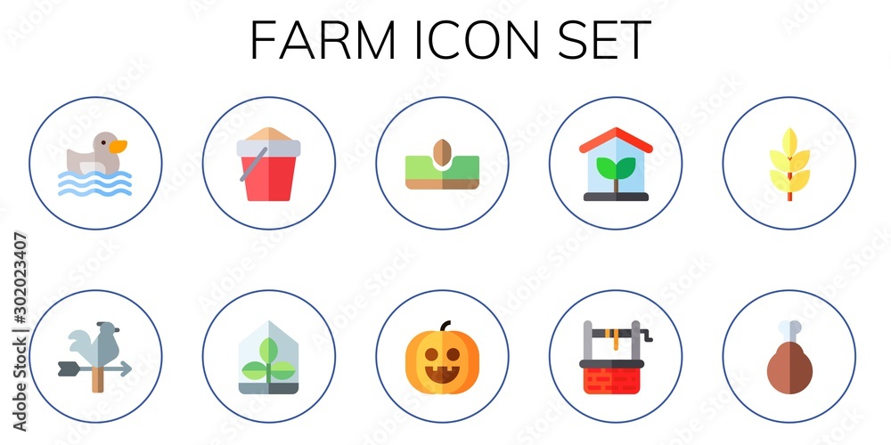 farm icon set farm icon set