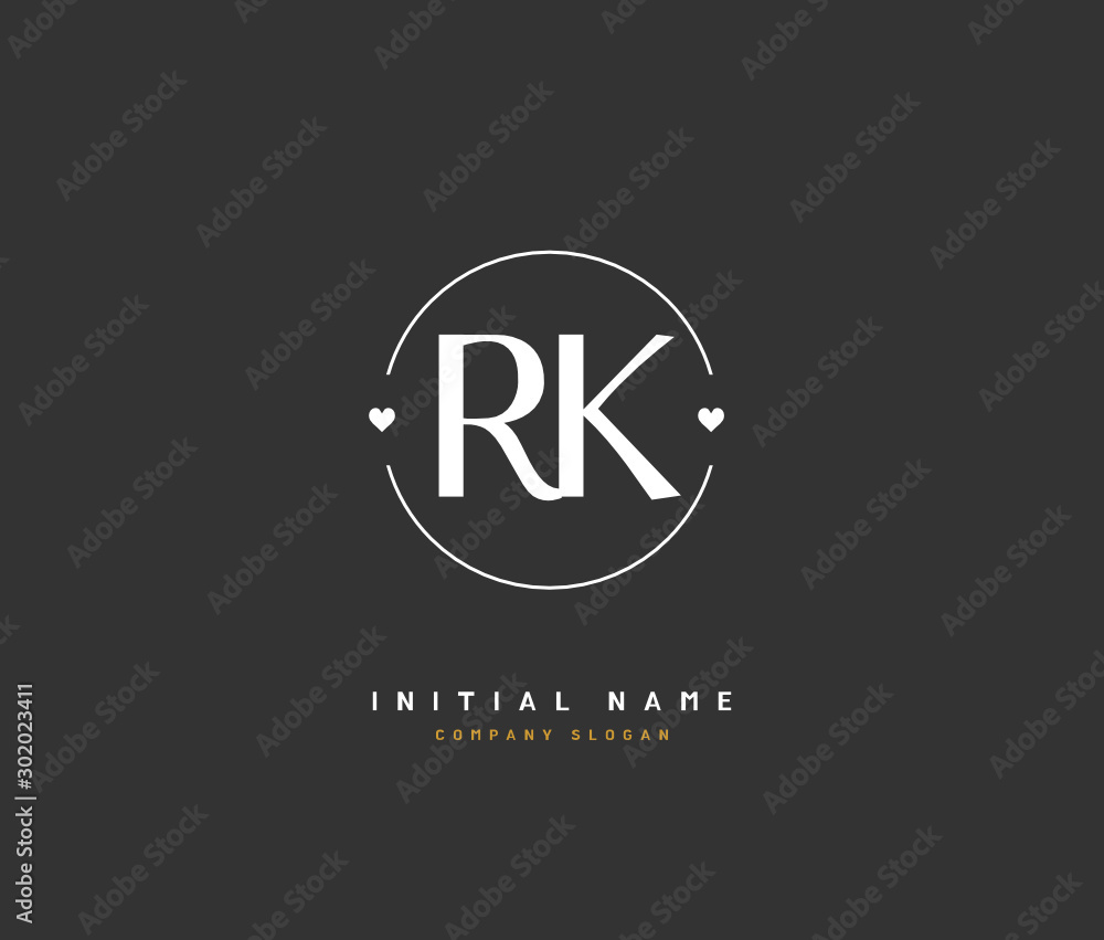 R K RK Beauty vector initial logo, handwriting logo of initial signature, wedding, fashion, jewerly, boutique, floral and botanical with creative template for any company or business. R K RK Beauty vector initial logo, handwriting logo of initial signature, wedding, fashion, jewerly, boutique, floral and botanical with creative template for any company or business.