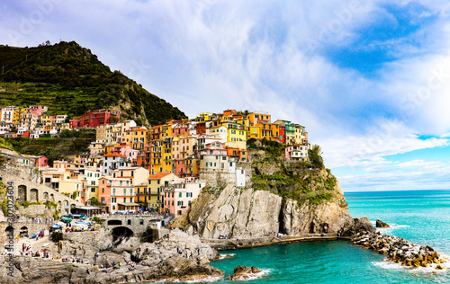 Exploring the coastal village of Manarola, which is a small village in the Liguria region of Italy known as Cinque Terra