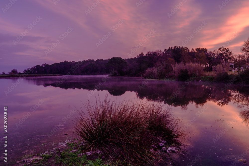 Dawn at the lake (Espolla, Catalonia, Spain)