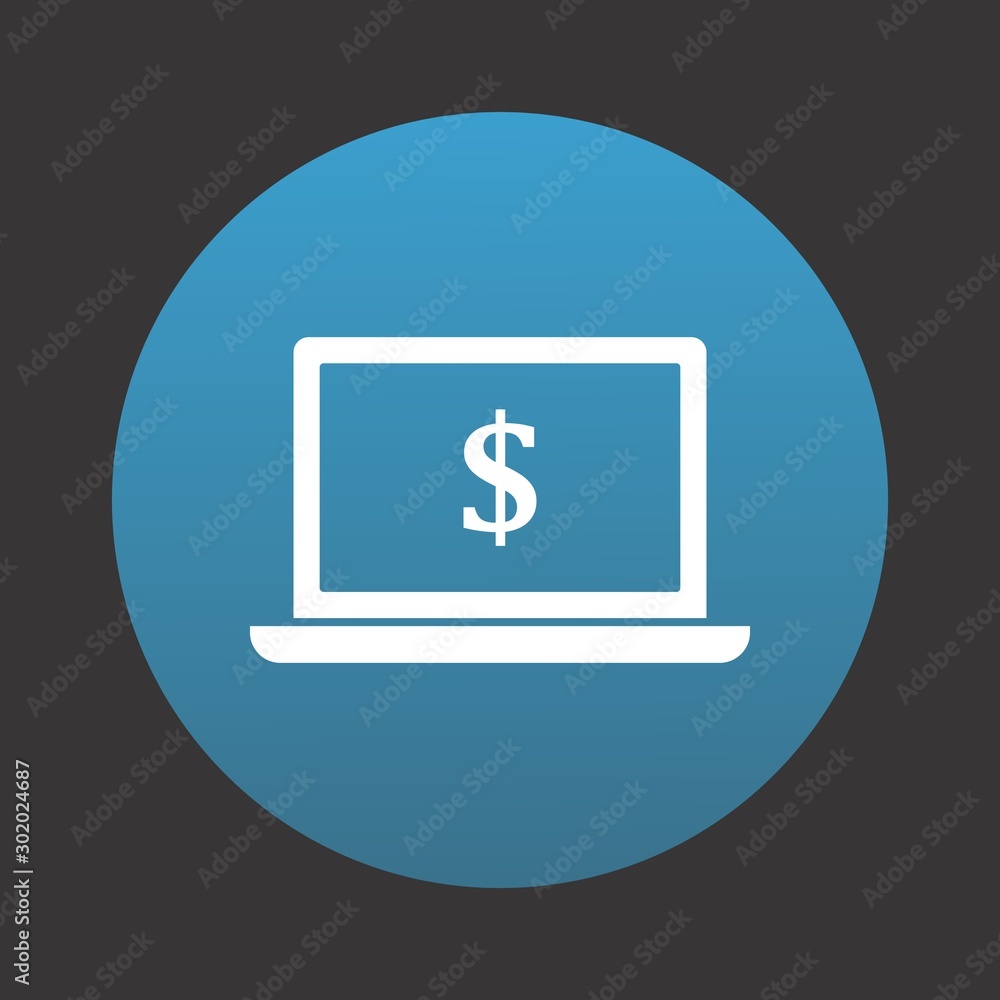 Laptop Money Icon For Your Design,websites and projects. Laptop Money Icon For Your Design,websites and projects.