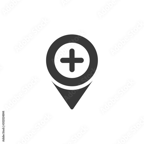 Free Download Pharmacy location. Isolated image. Urban service vector illustration - GFXLoad