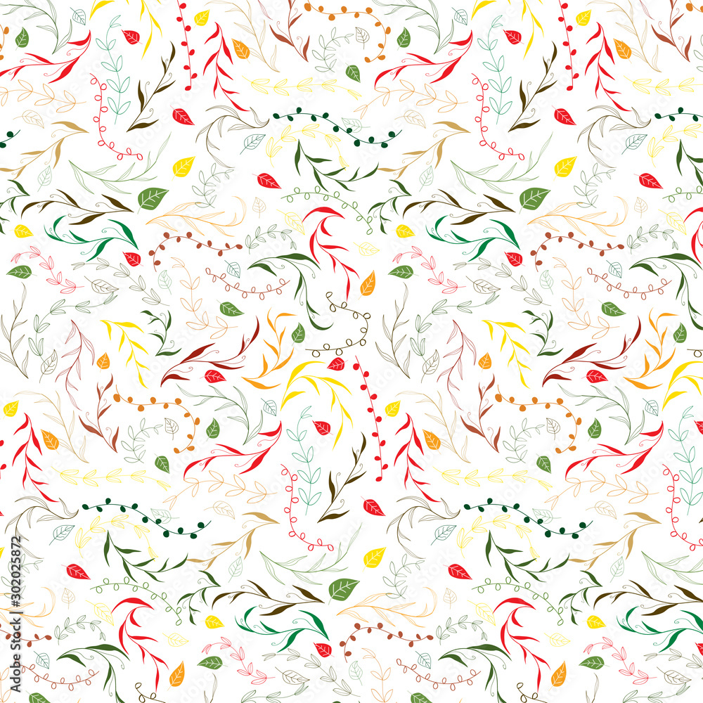 Hand drawn decorative christmas design pattern background