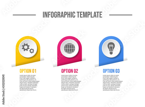 Concept of company timeline - business infograph. Vector