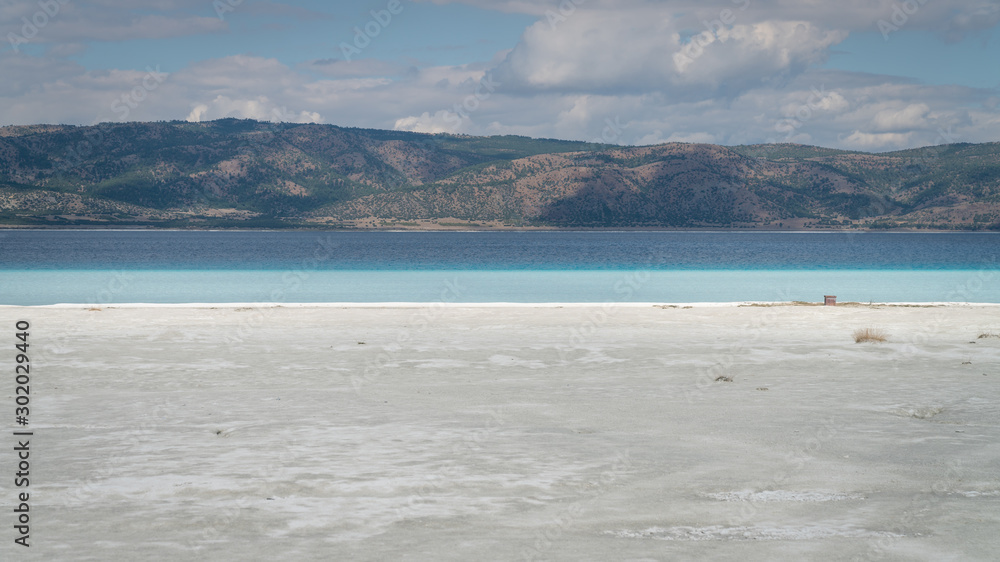 Beach of Salda Lake, Burdur, Turkey