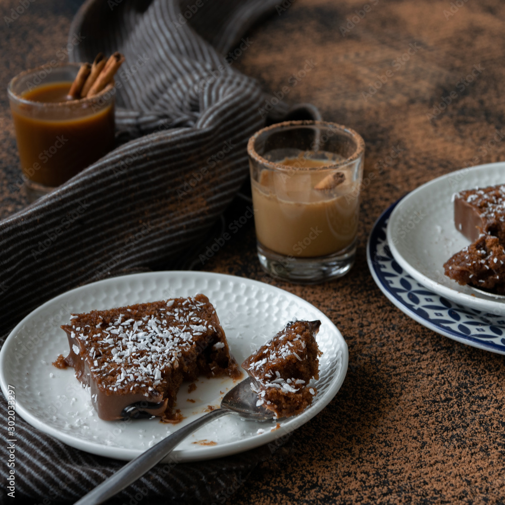 Yummy sliced chocolate cake,holday dessert themes Yummy sliced chocolate cake,holday dessert themes