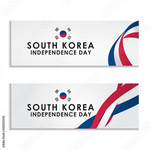 South Korea Independence Day Vector Design