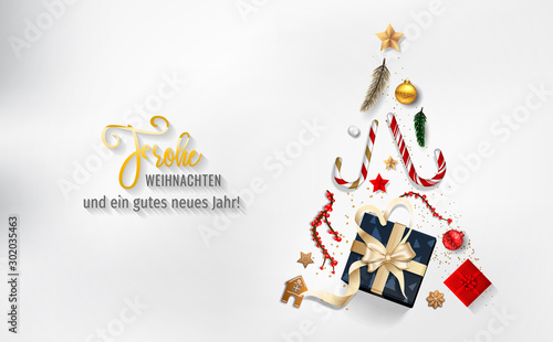 Weihnachten - Frohe Weihnachten. Weihnachtskarte