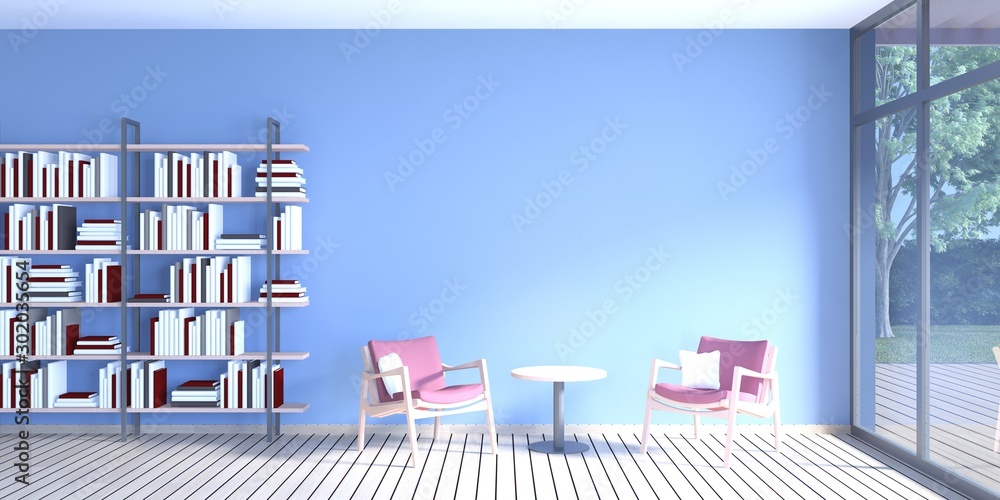 3d image of a living room 