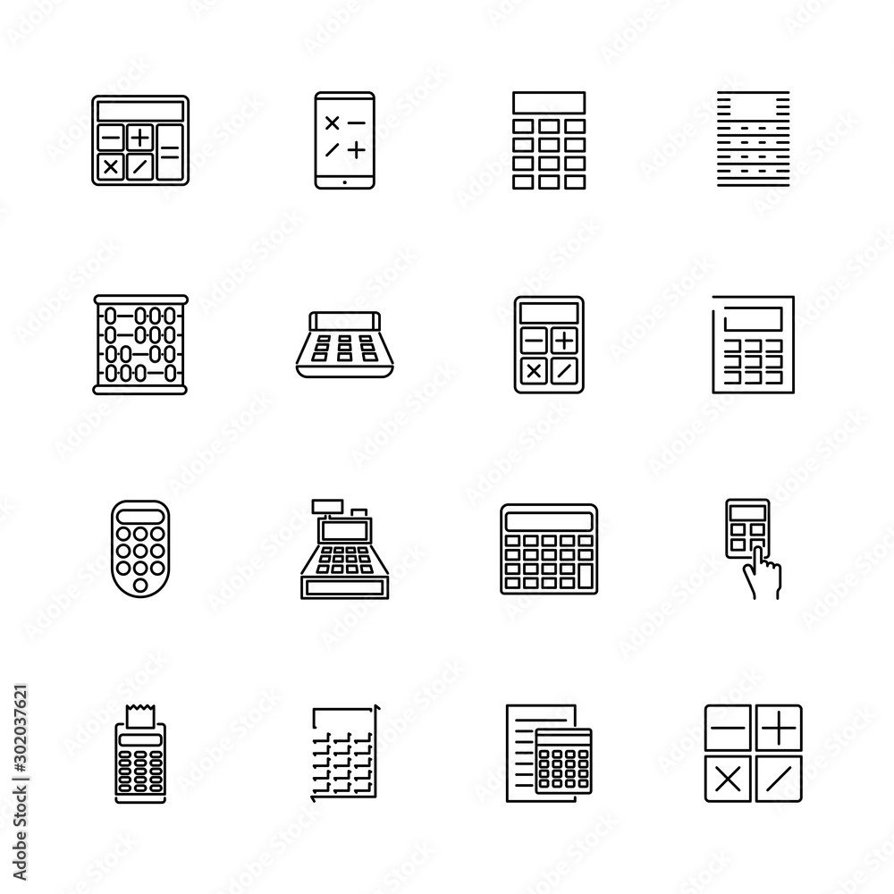 Calculation - Flat Vector Icons Calculation - Flat Vector Icons
