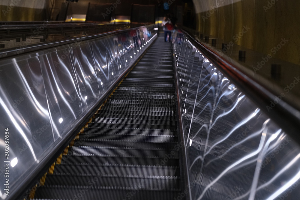 Fototapeta premium Schody ruchome Washington Subway