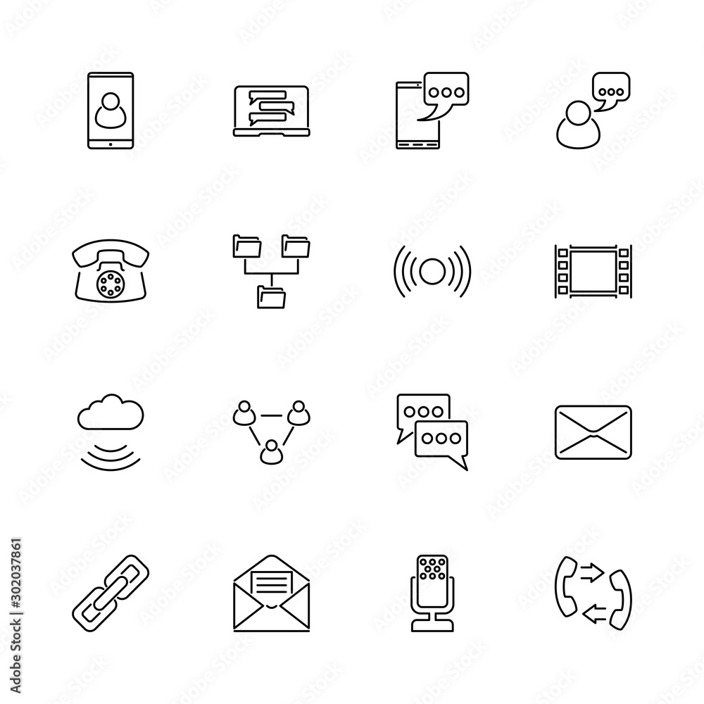 Communication - Flat Vector Icons