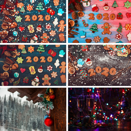 Set of different New year i...