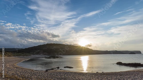 Timelapse Sunset on Beach
