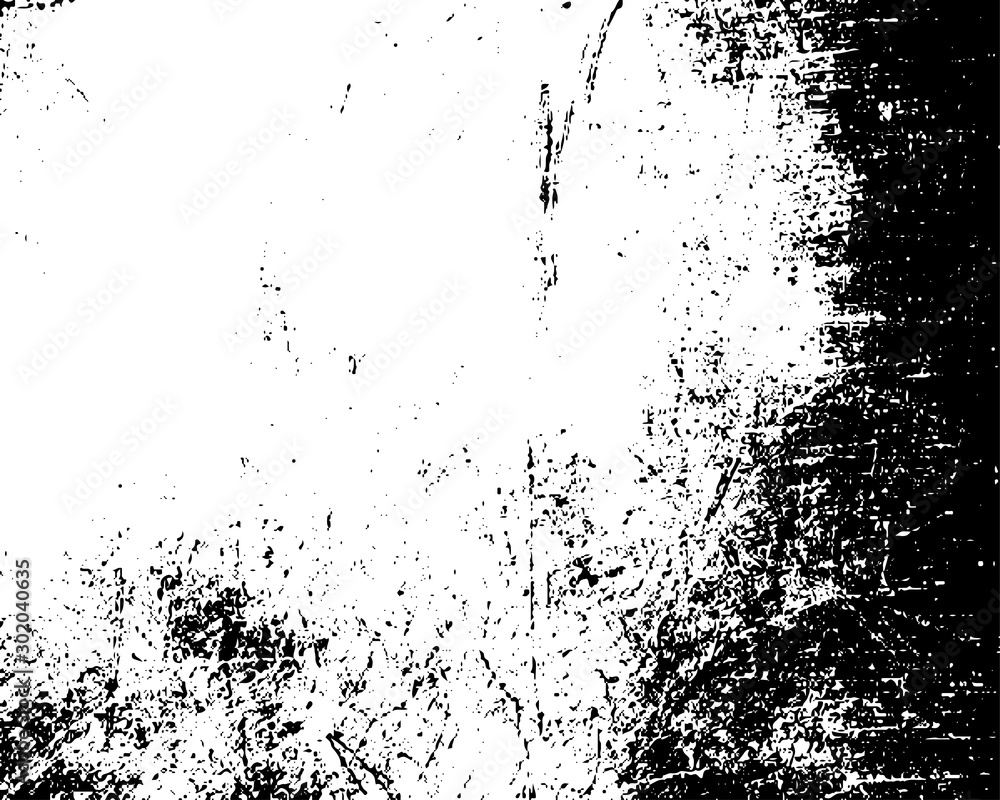 Dark grunge urban texture vector. Distressed overlay texture. Grunge background. Abstract obvious dark worn textured effect. Vector Illustration. Black isolated on white. EPS10.