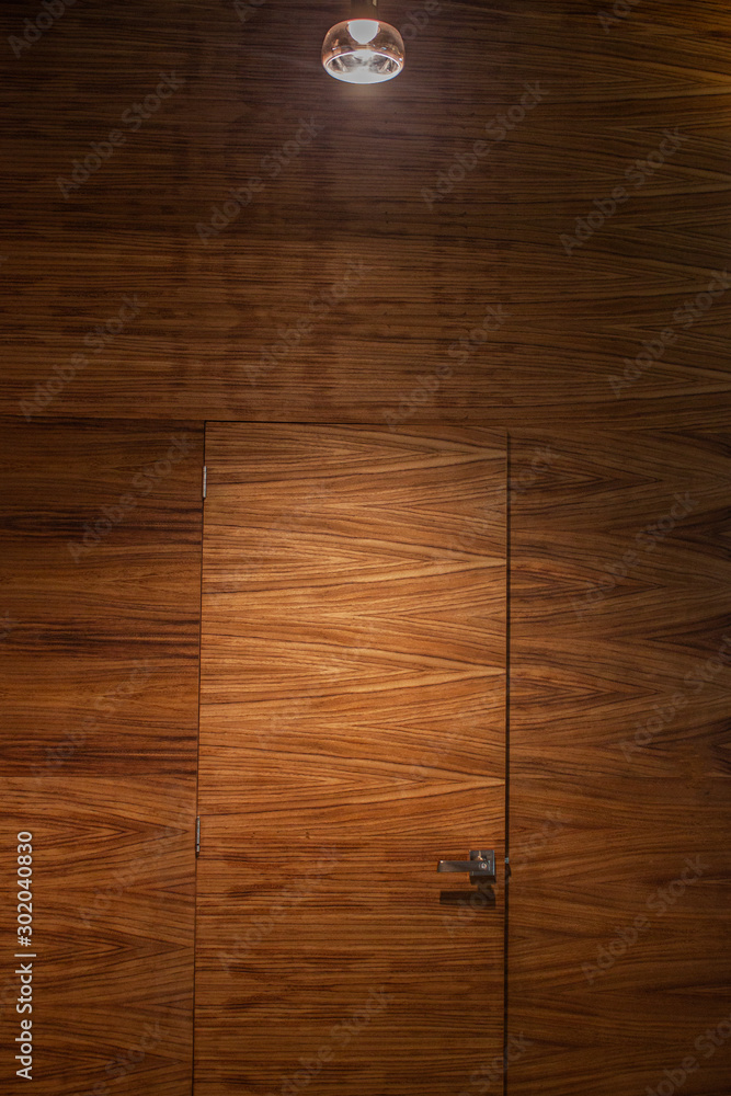 Office interior, with various materials.