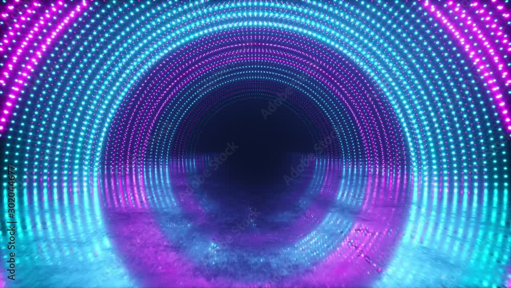 Show loop. Laawah - colorful defocused circles video background loop stock video.