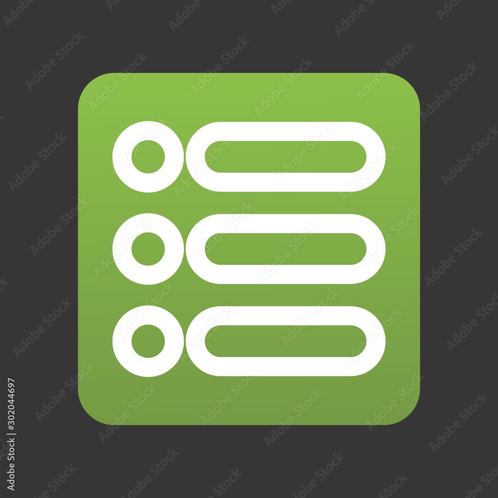 Obraz premium List Icon For Your Design,websites and projects.