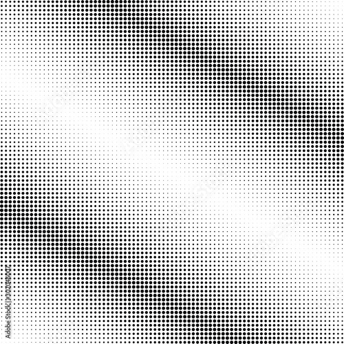 Wallpaper Mural Abstract halftone dotted background. Monochrome pattern with dot and circles.  Vector modern pop art texture for posters, sites, business cards, cover postcards, interior design, labels, stickers. Torontodigital.ca