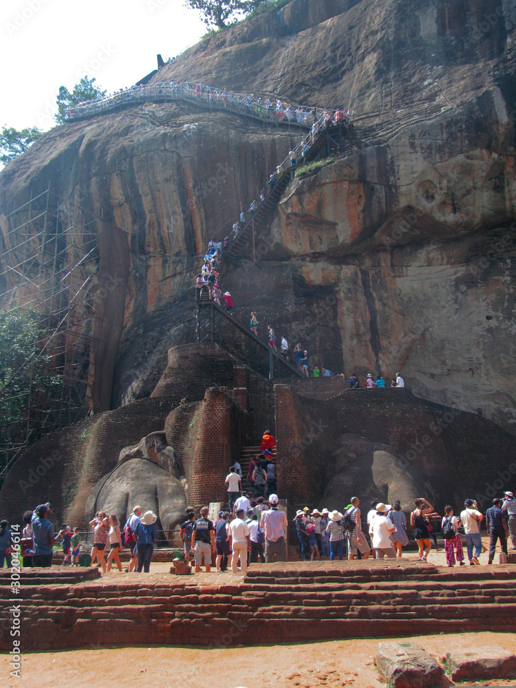 Ancient Sigiriya Lion Rock fortress in Sri Lanka Ancient Sigiriya Lion Rock fortress in Sri Lanka