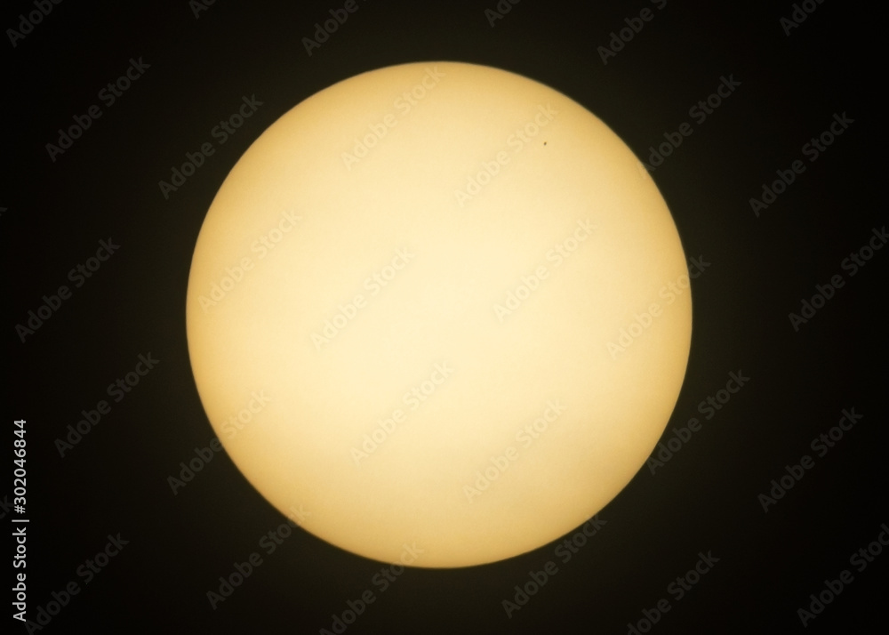 Mercury transits the sun on November 11, 2019. - obrazy, fototapety, plakaty 