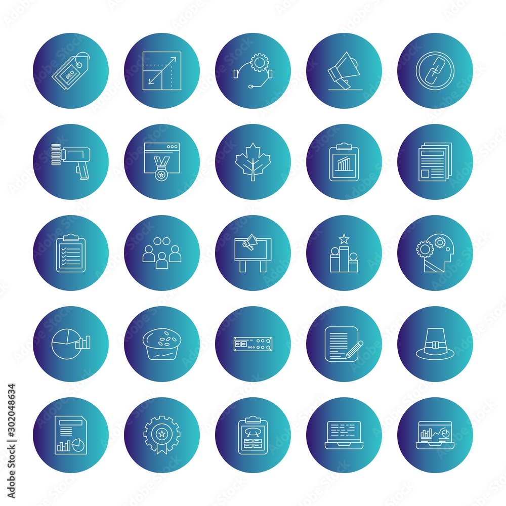 Set of 25 Universal Pixel Perfect Icons Set of 25 Universal Pixel Perfect Icons