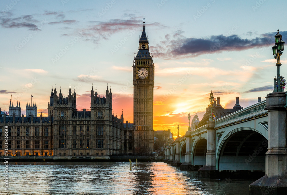 Big Ben and Houses of parliament, London, UK Big Ben and Houses of parliament, London, UK