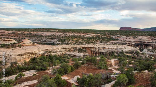 The Owachomo Bridge defies the pull of gravity on its tiny ribbon of stone as it stands in Natural Bridges National Monument, Utah