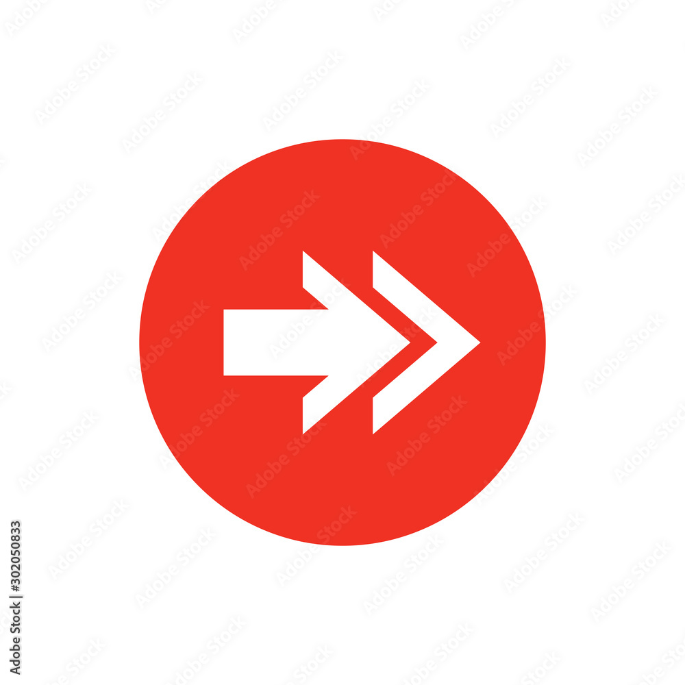Next Button Icon Vector Illustration Next Button Icon Vector Illustration