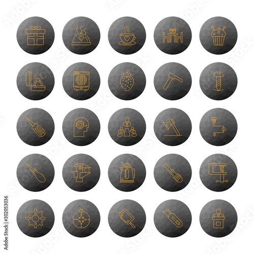 Set Of Universal 25 Icons