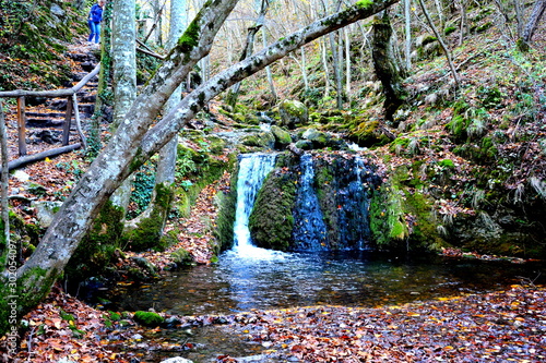 World known waterfall Bigar in Banat, Transzlvania, Romania photo