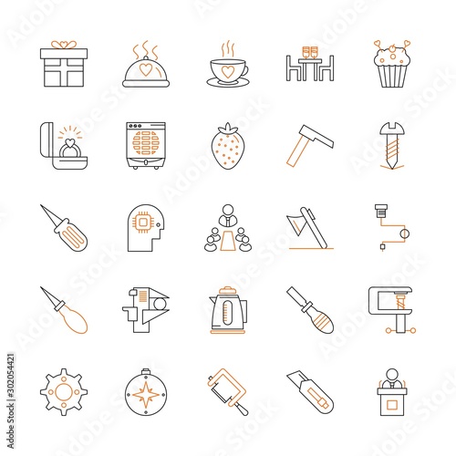Set Of Universal 25 Icons