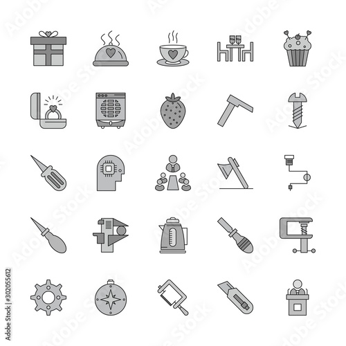 Set Of Universal 25 Icons