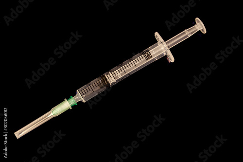 Naklejka Needle with syringe