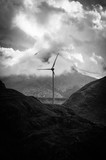 Wind turbine in the mountains 2