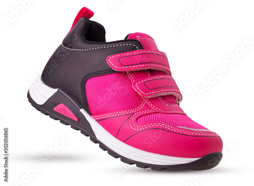 Sports pink and black sneaker