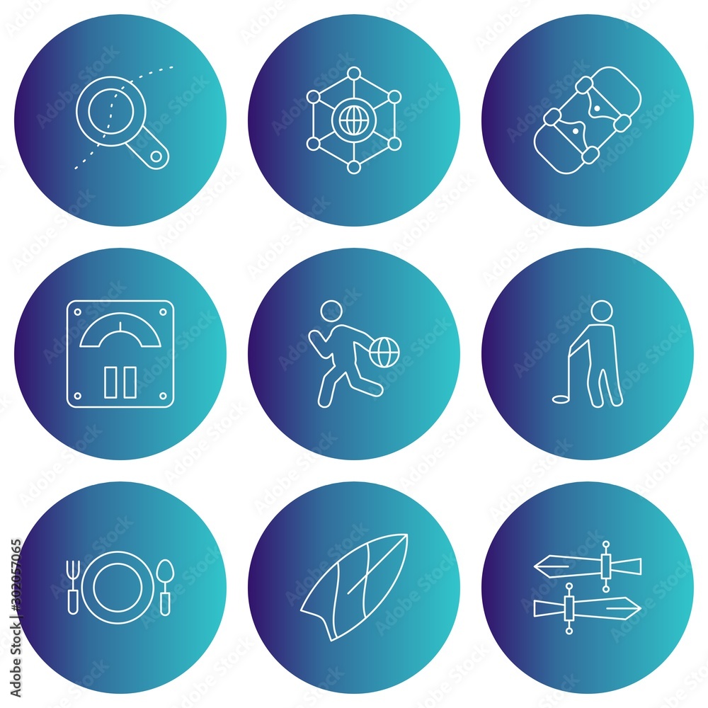 Fototapeta premium Set Of Universal Icons