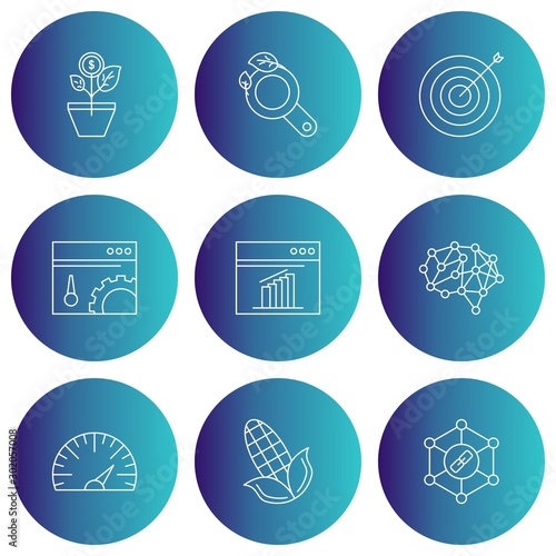 Set of 9 Universal Pixel Perfect Icons